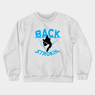 Backstroke Swimmer Crewneck Sweatshirt